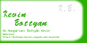 kevin bottyan business card